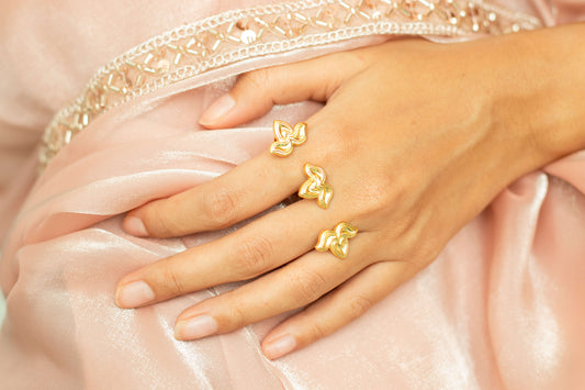 Bilva three leaves ring