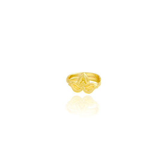 Bilva one leaf ring