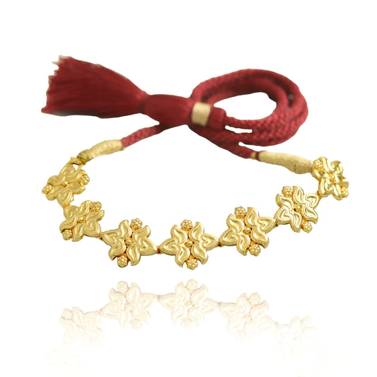 Bilva two leaves choker