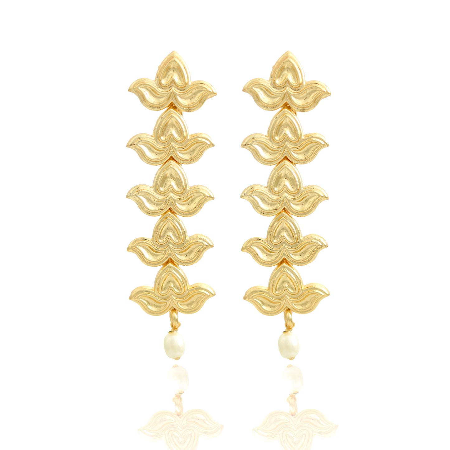 Bilva five leaves earrings