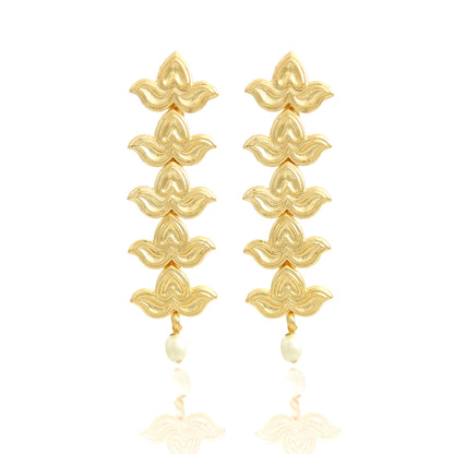 Bilva five leaves earrings