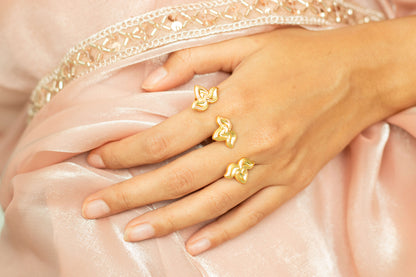 Bilva three leaves ring
